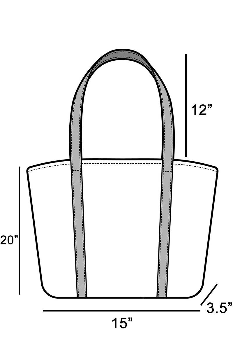 Long Braided Straw Tote Bag