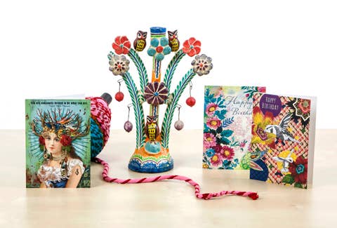 Dragonfly Lanterns Greeting Post Card