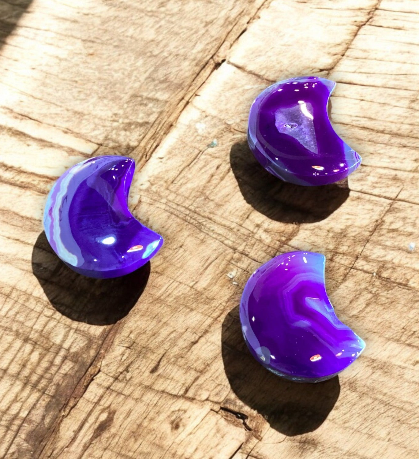 Moon Purple Agate Crystal