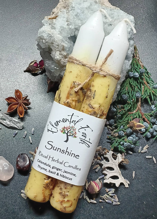 Sunshine Herbal Intention Candles