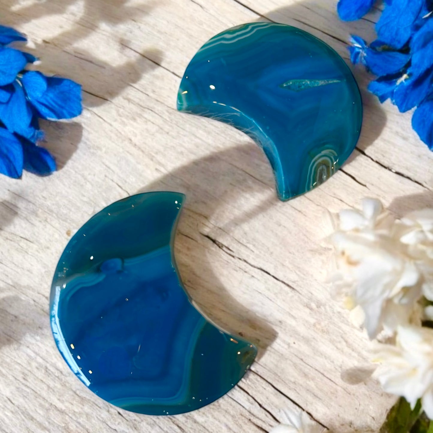 Moon Blue Agate Crystal
