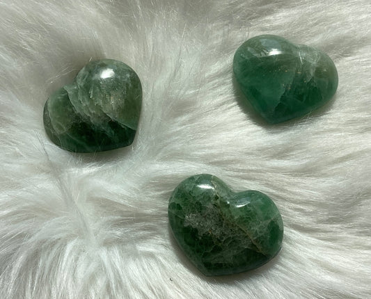 Fluorite Crystal Heart - Large