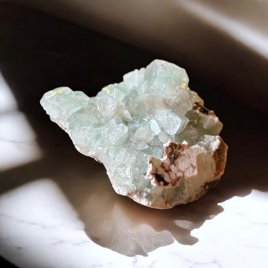 503 Green Apophyllite Crystal Cluster