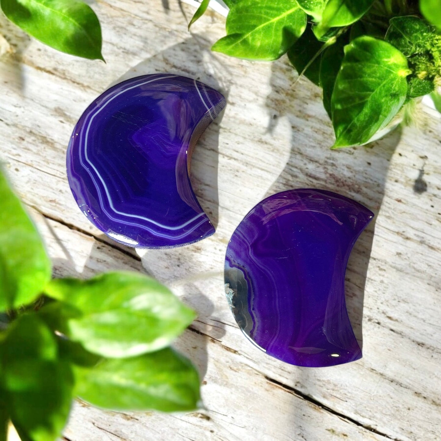 Moon Purple Agate Crystal