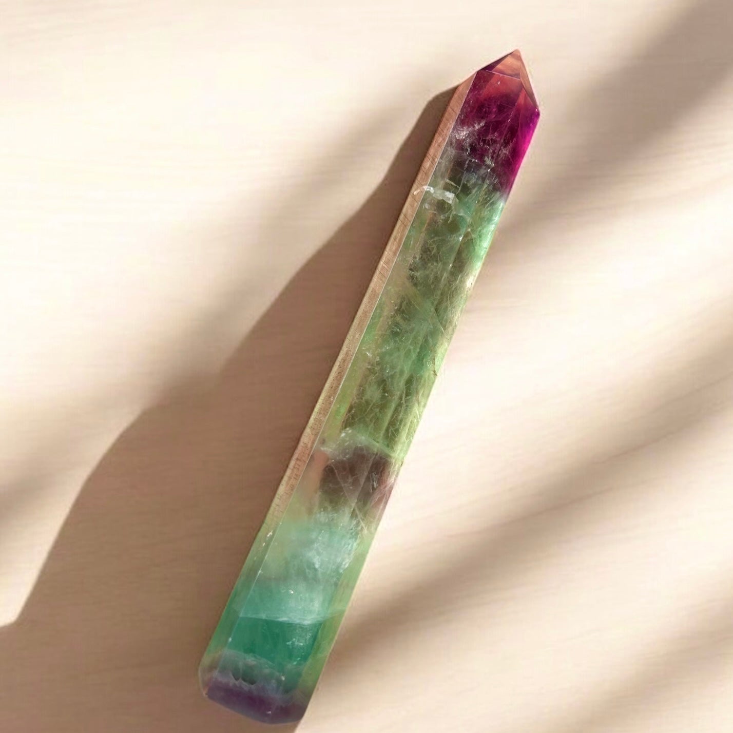 Rainbow Fluorite Crystal Tower - Large