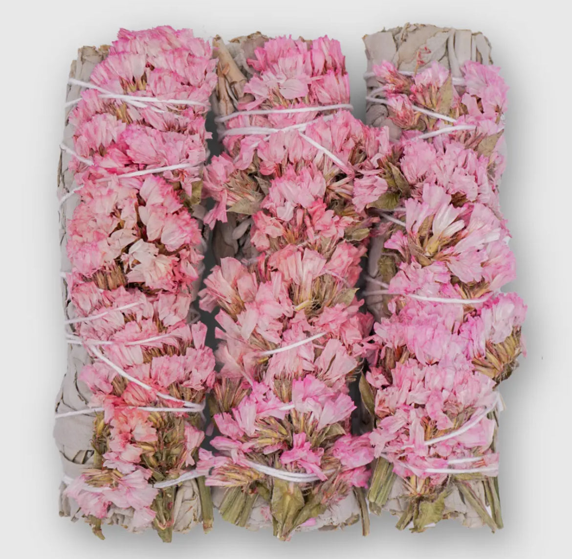 White Sage - Purple/Pink/Yellow Sinuata Flowers Bundles