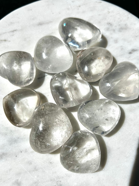 Clear Quartz Crystal Heart