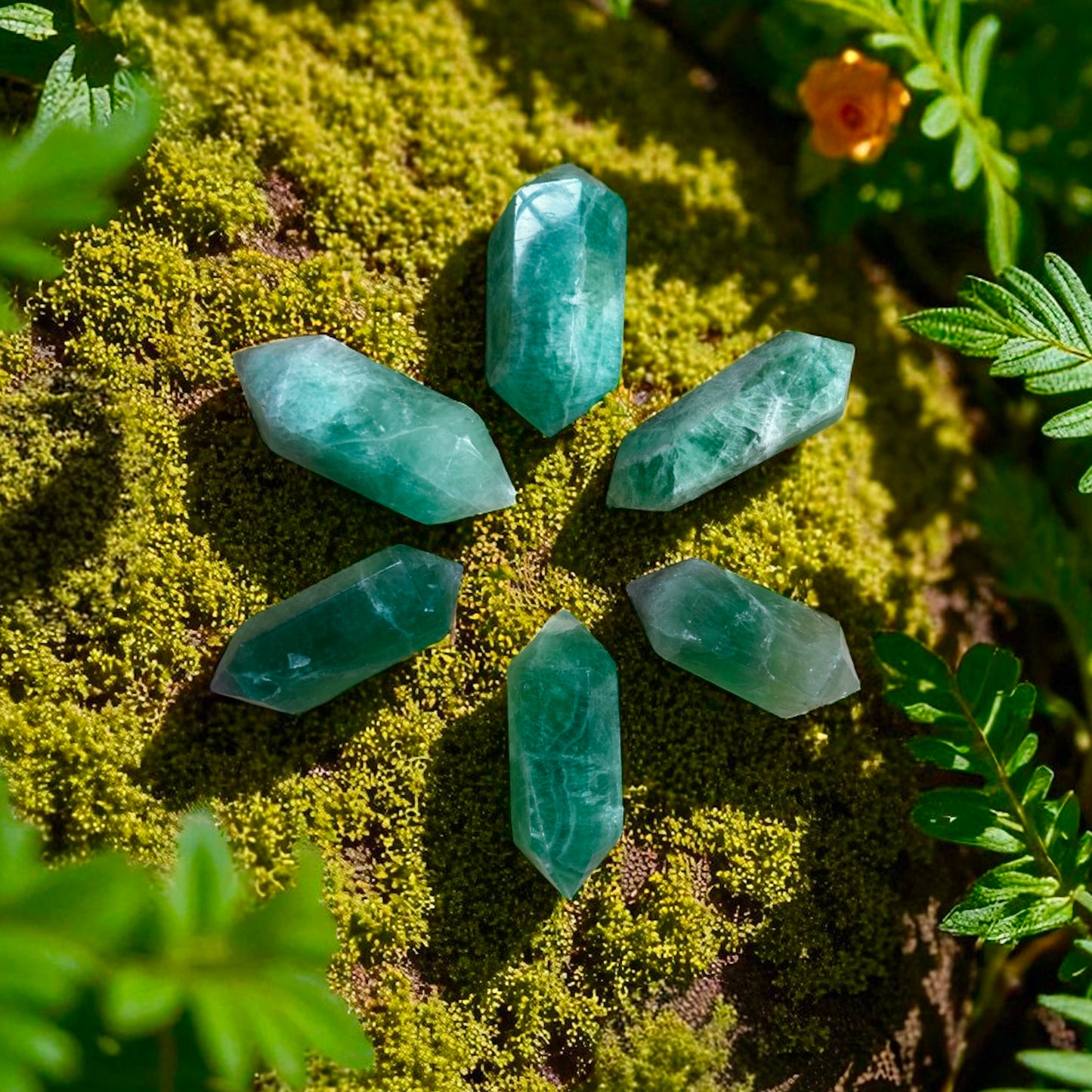 Fluorite Double Point Crystal