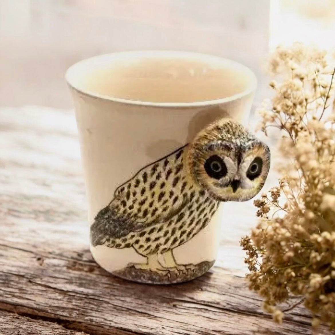 Ceramic Animal Mug- Owl Bird