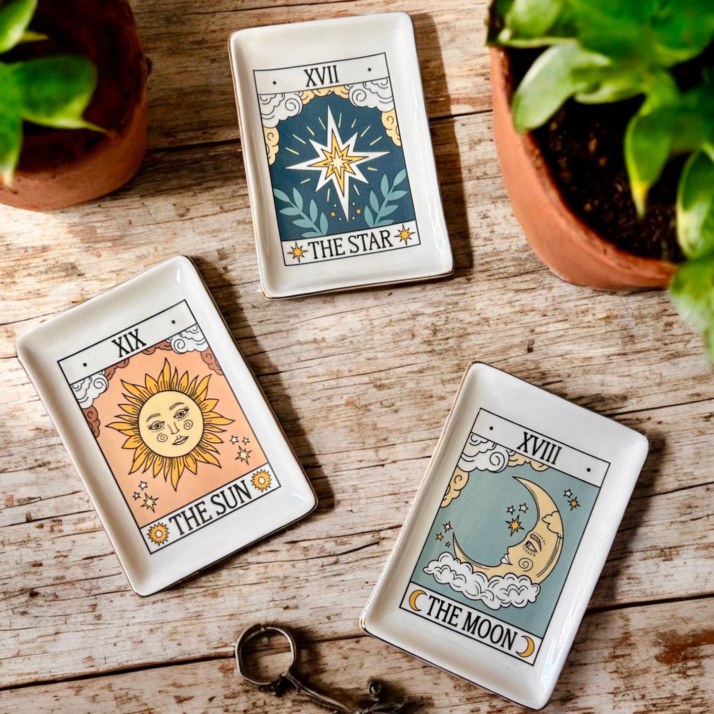 Ceramic Tarot Card Tray Dish