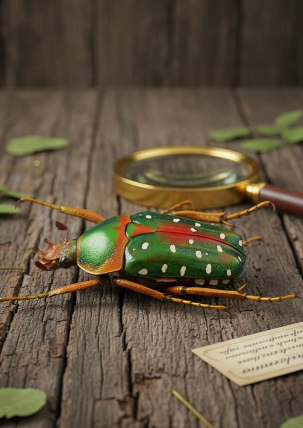 Rainbow Flower Beetle (Stephanorrhina guttata)
