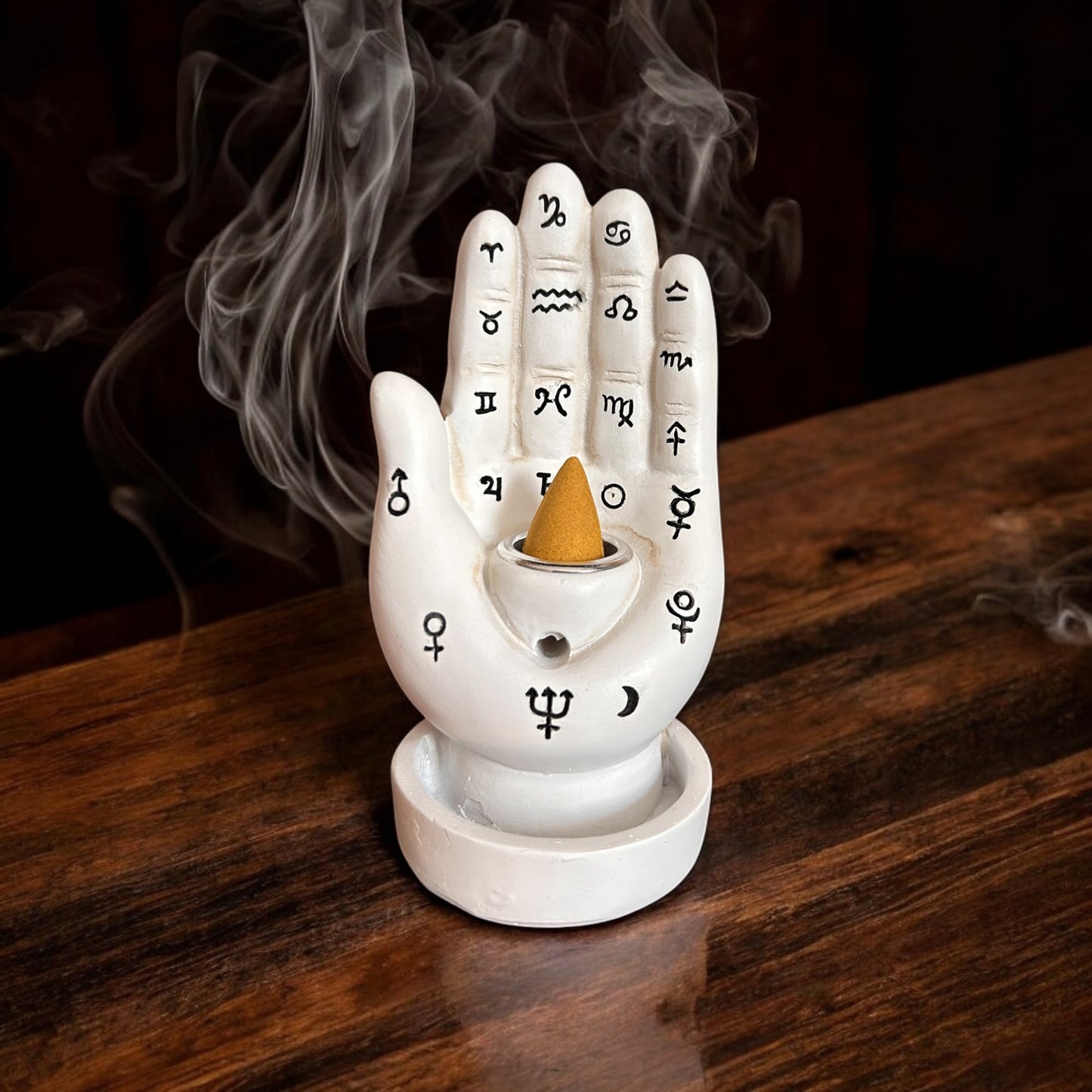 Palmistry Hand Back Flow Incense Burner