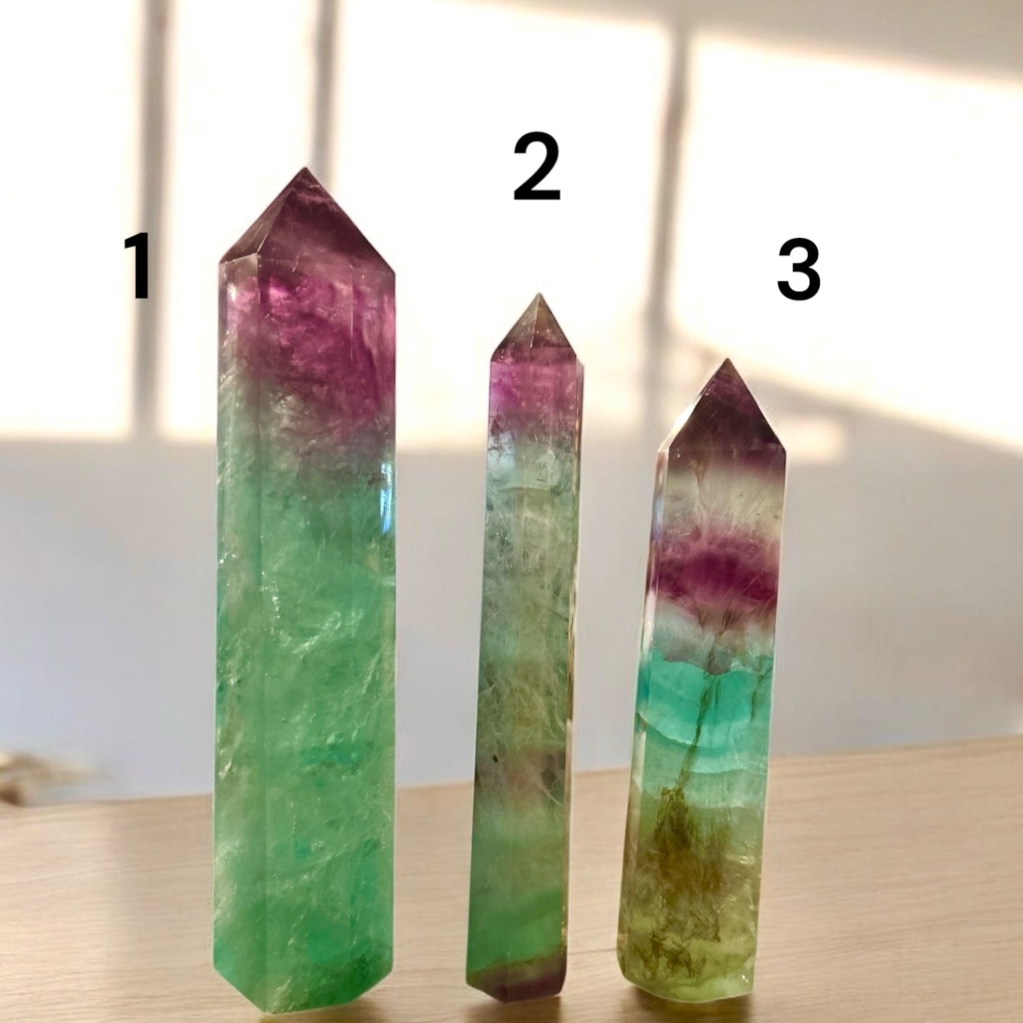 Rainbow Fluorite Crystal Tower - Large