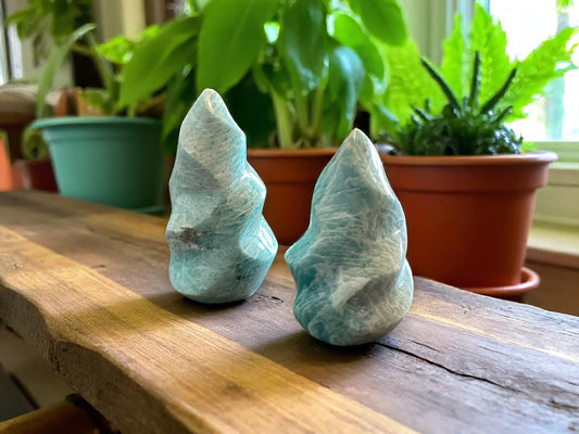 Amazonite Twisted Crystal Tower