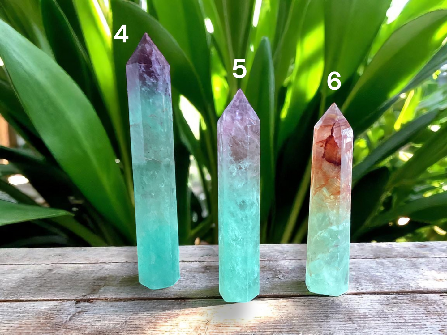 Rainbow Fluorite Crystal Tower - Large