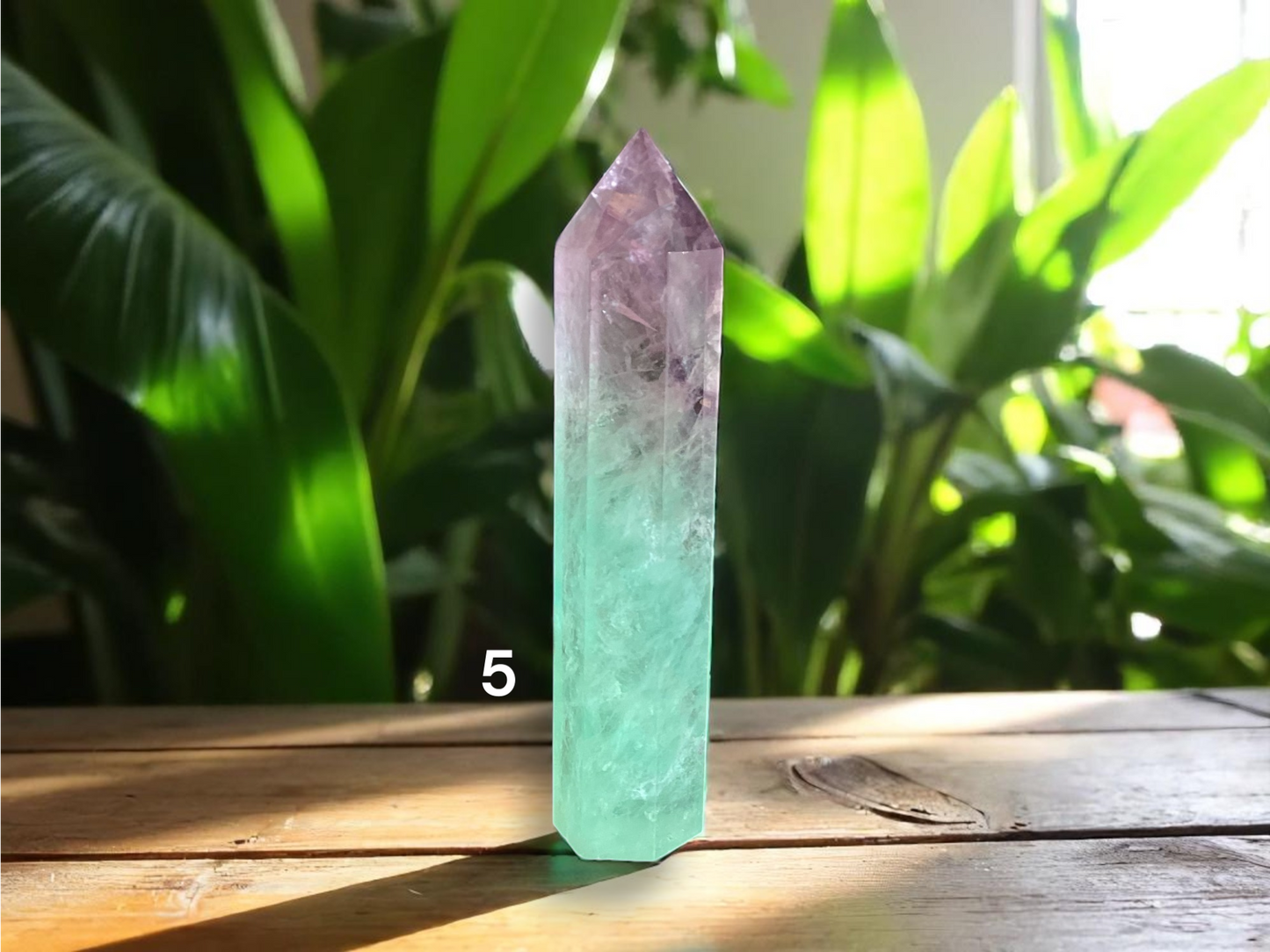 Rainbow Fluorite Crystal Tower - Large