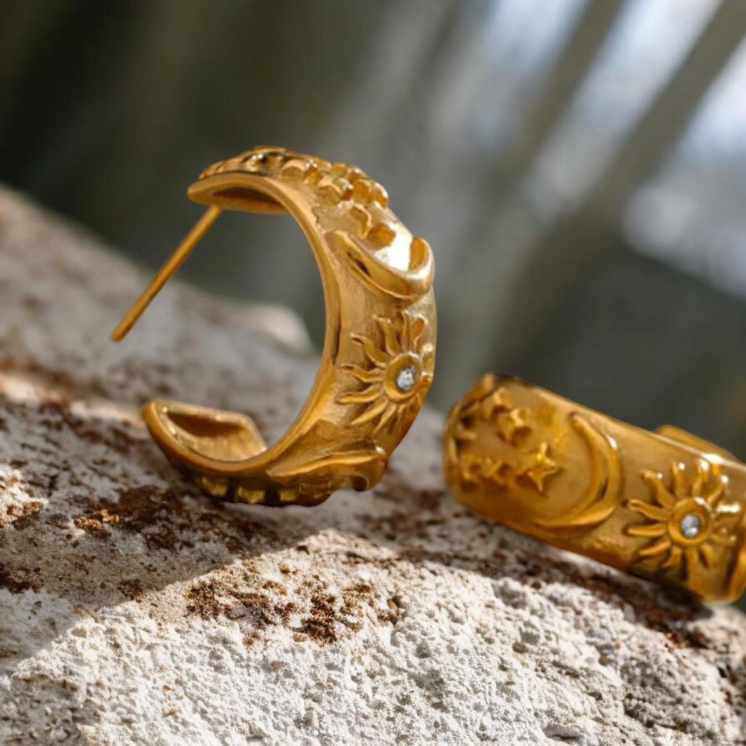 038 Celestial Hoop Earring