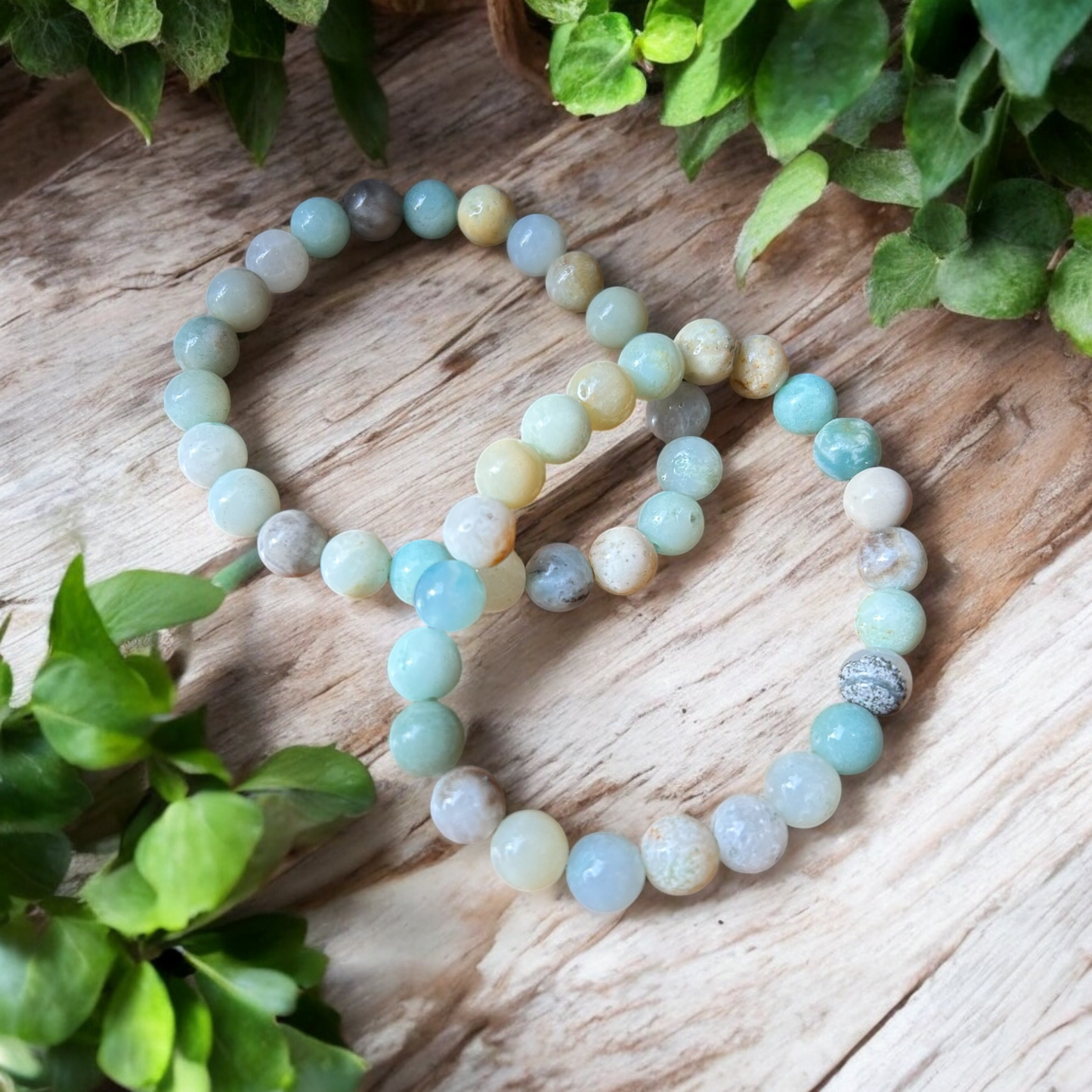 Amazonite Crystal Beaded Bracelet