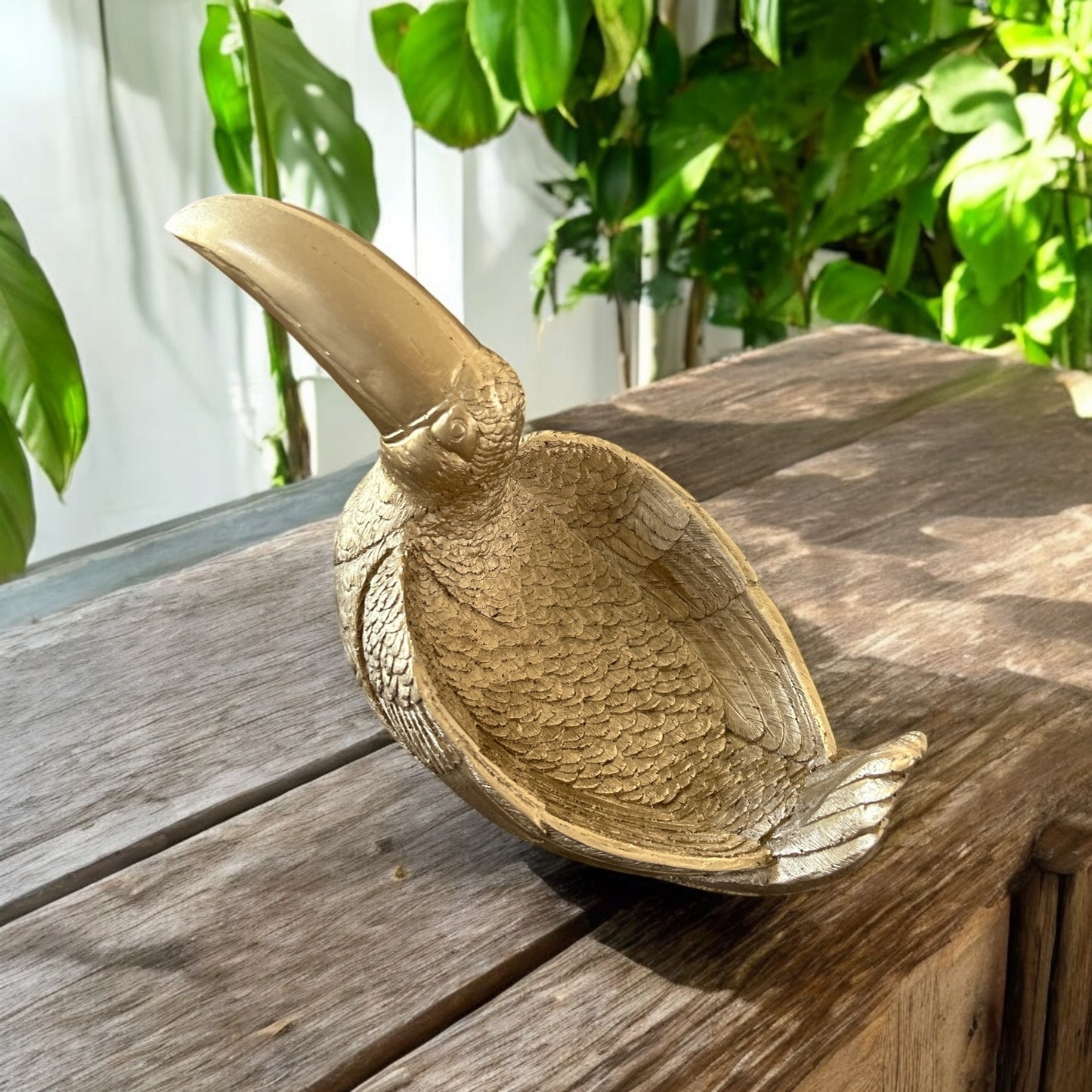 Gold Bird Trinket Tray