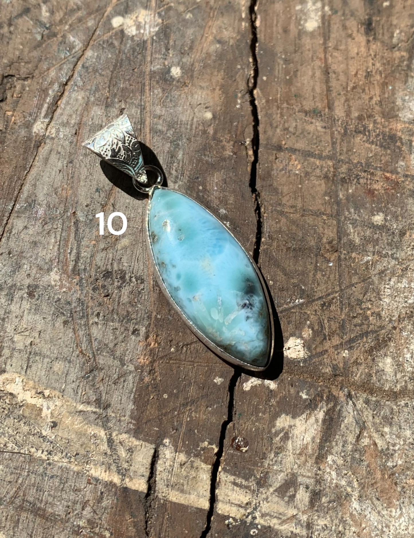 Larimar Crystal Necklace