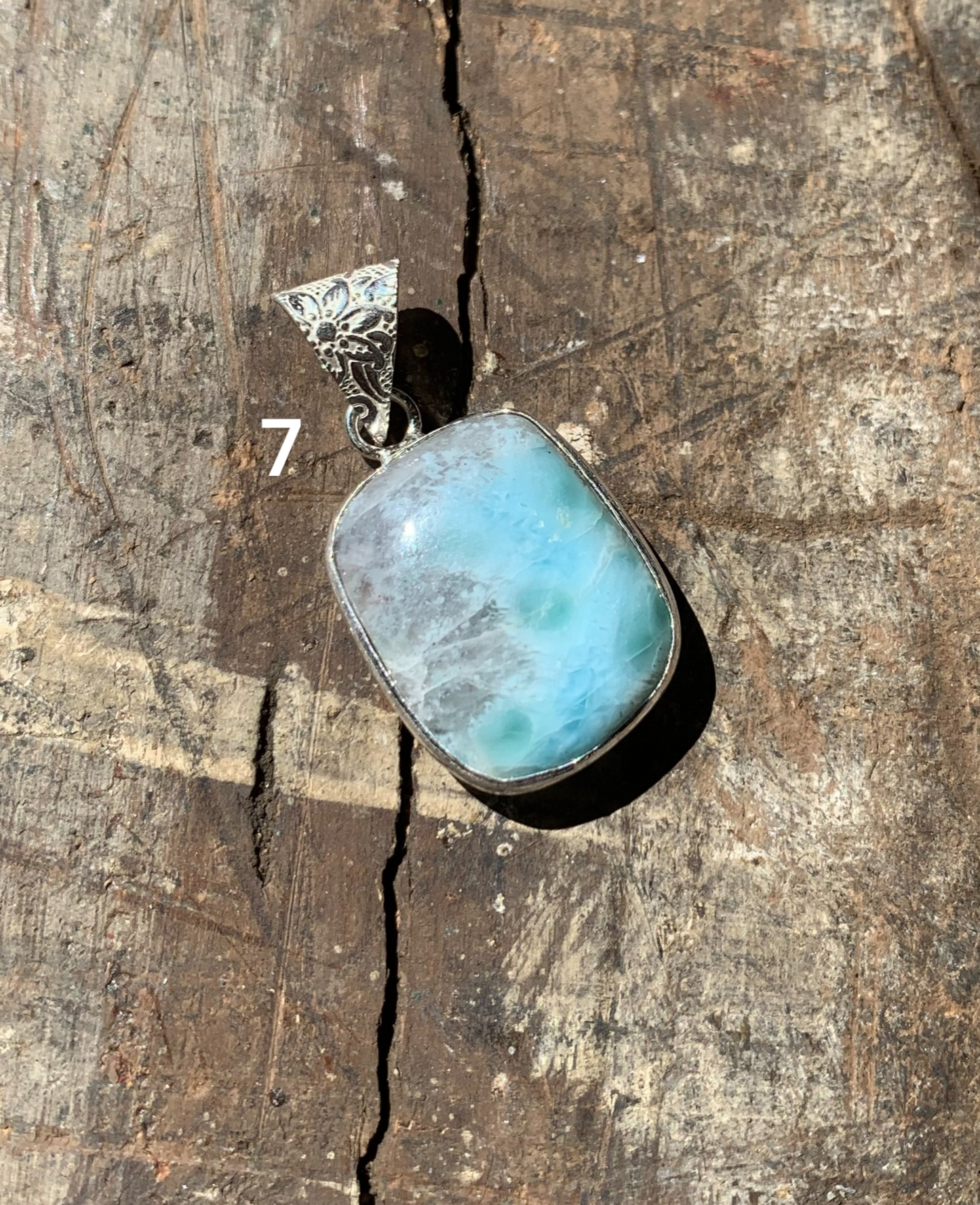 Larimar Crystal Necklace