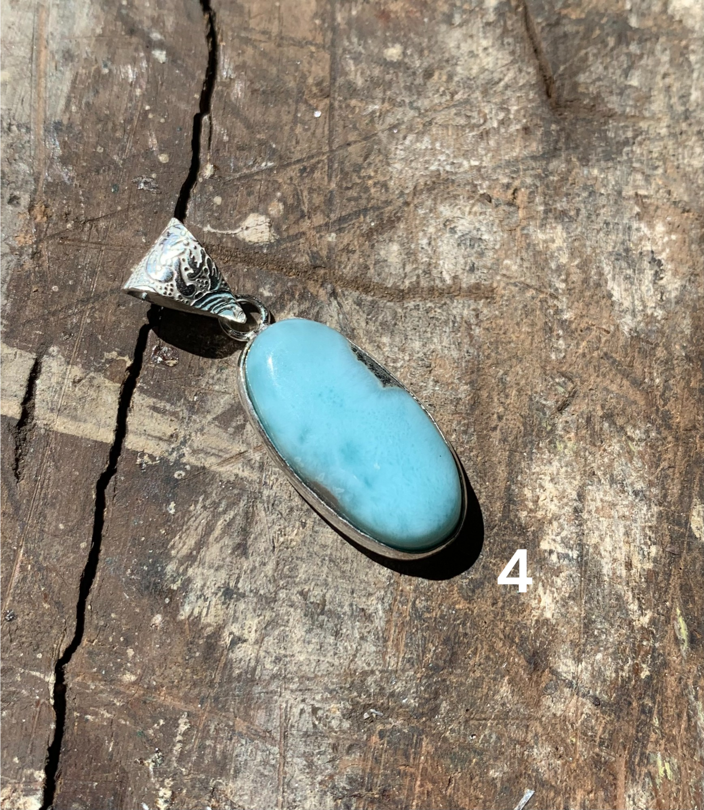 Larimar Crystal Necklace