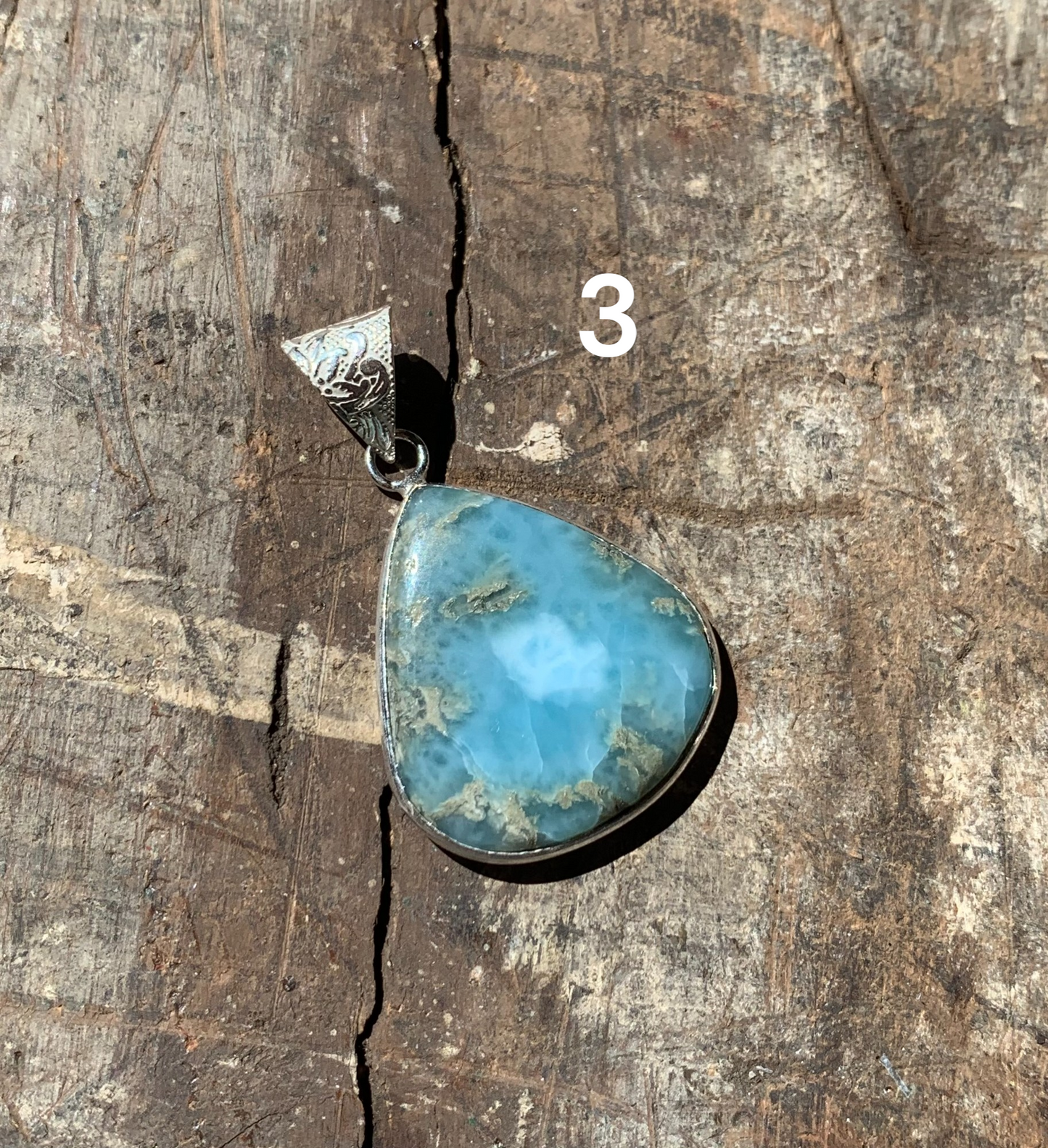 Larimar Crystal Necklace
