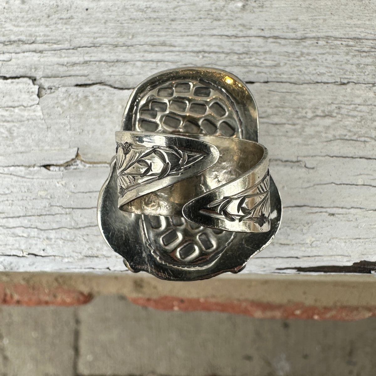 Sunstone Crystal Coffin Statement Ring