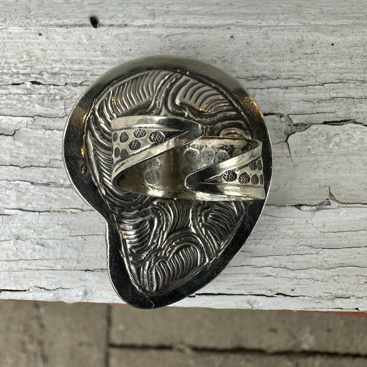 Handmade Ammonite Fossil Statement Ring
