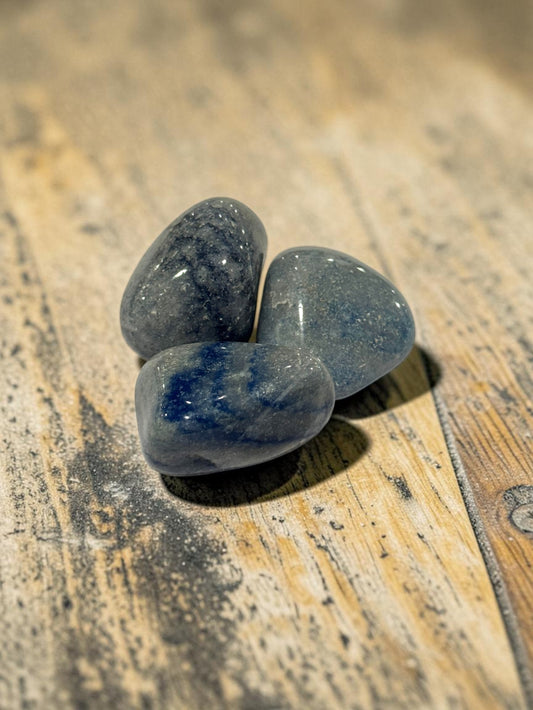 Blue Calcite Crystal Tumble Polished