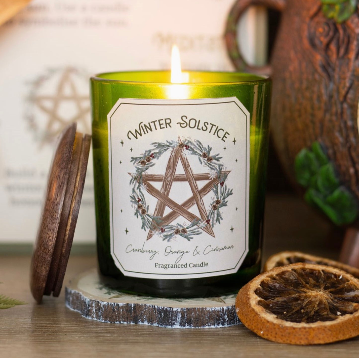 Winter Solstice Cranberry, Orange & Cinnamon Candle