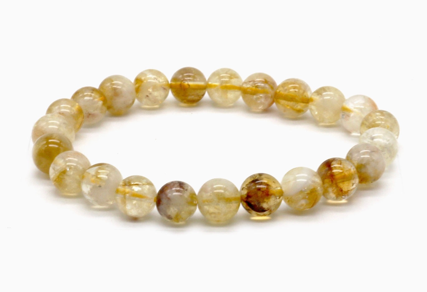 Citrine Crystal Beaded Bracelet