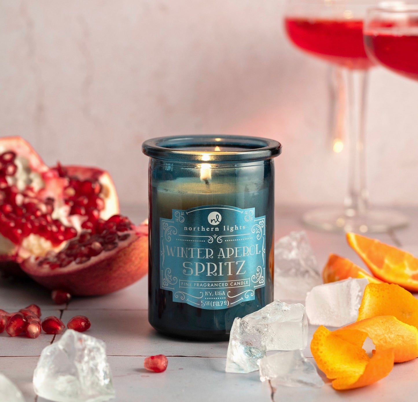 Seasonal Spirit Candle: Winter Aperol Spritz