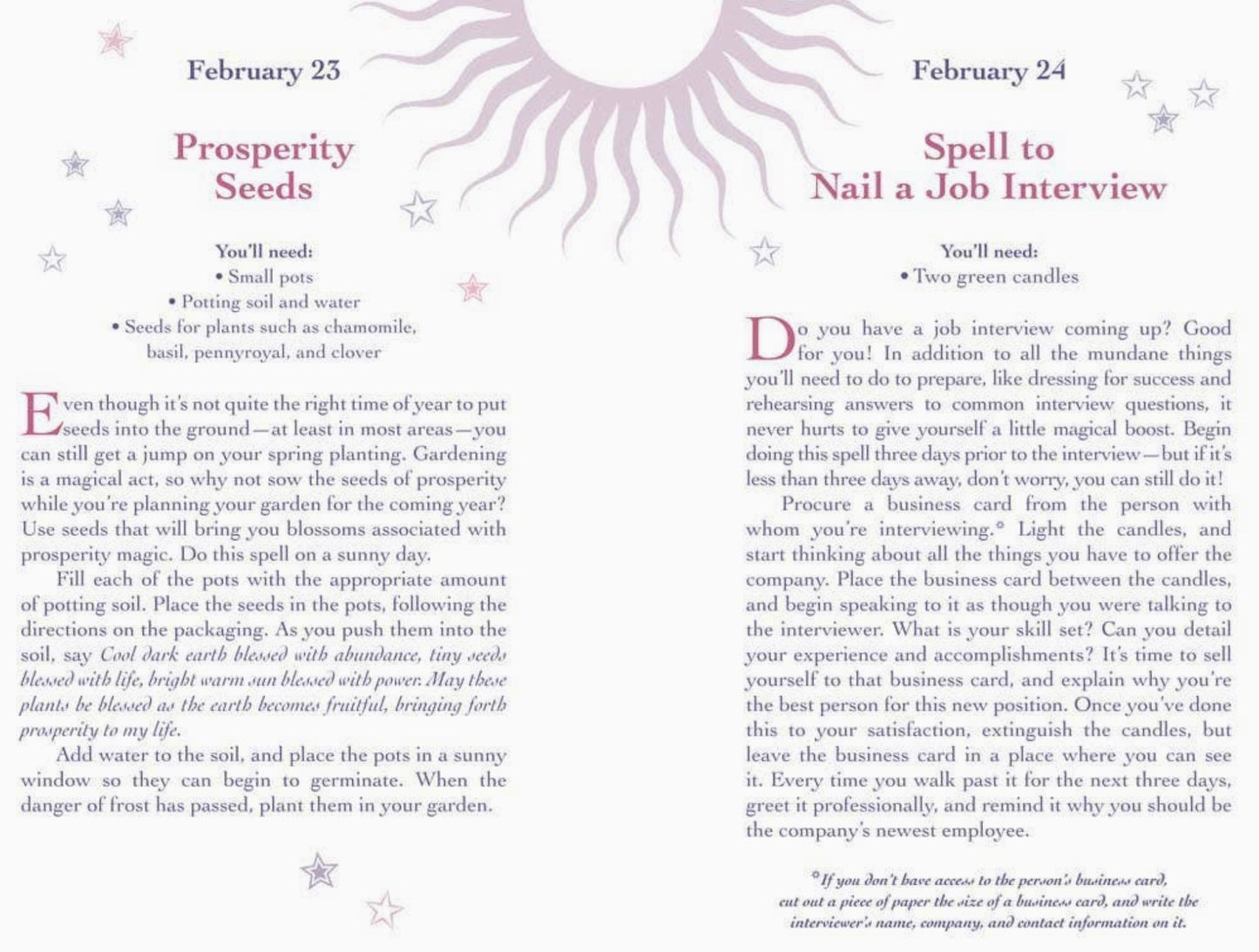 Daily Spellbook For the Good Witch