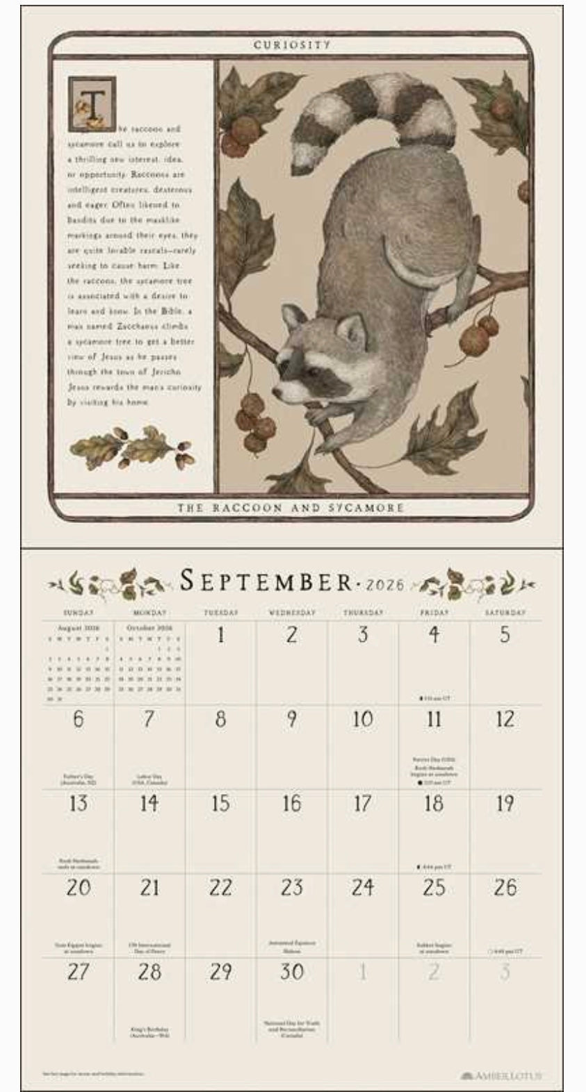 Woodland Wardens 2026 Wall Calendar