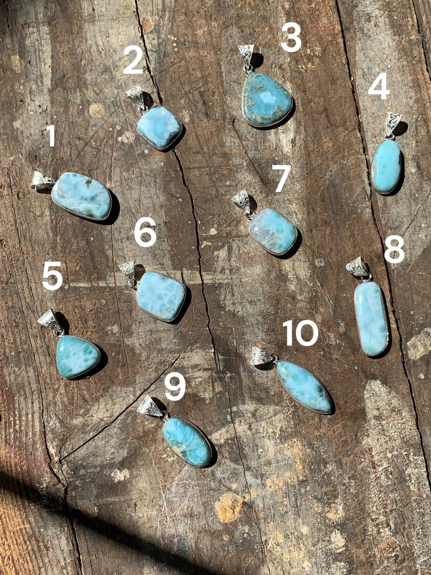 Larimar Crystal Necklace