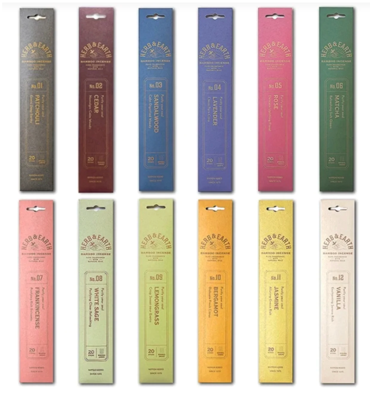 HERB & EARTH Japanese Bamboo Incense
