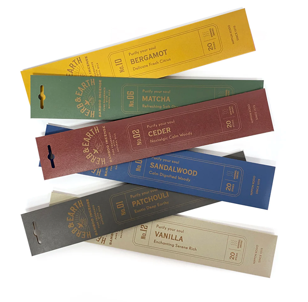 HERB & EARTH Japanese Bamboo Incense