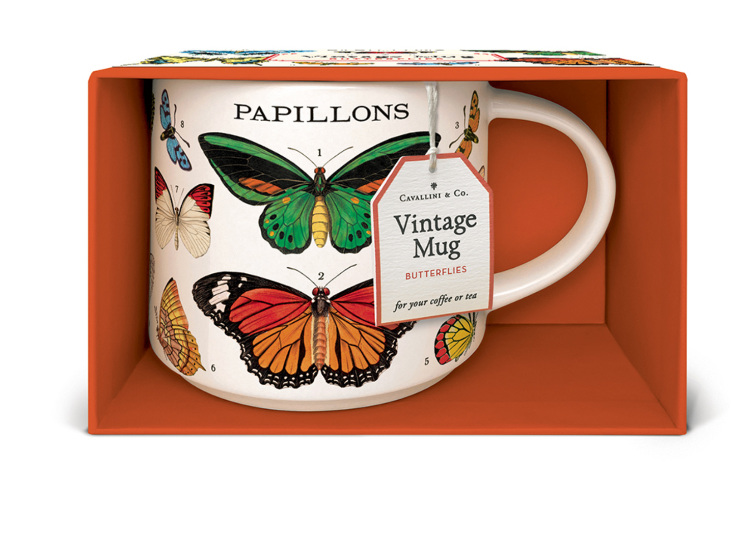 Cavallini Ceramic Vintage Mug Cup