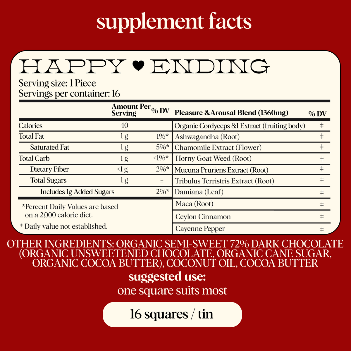 Happy Ending Singles - Mushroom Chocolate for Wellness