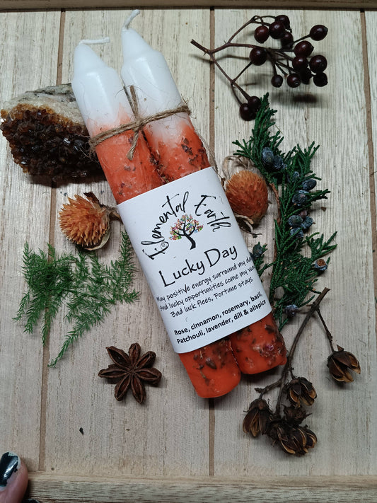 Lucky Day Herbal Intention Candles