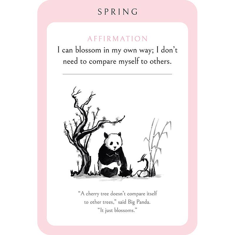Big Panda and Tiny Dragon Affirmation Cards - SALE!
