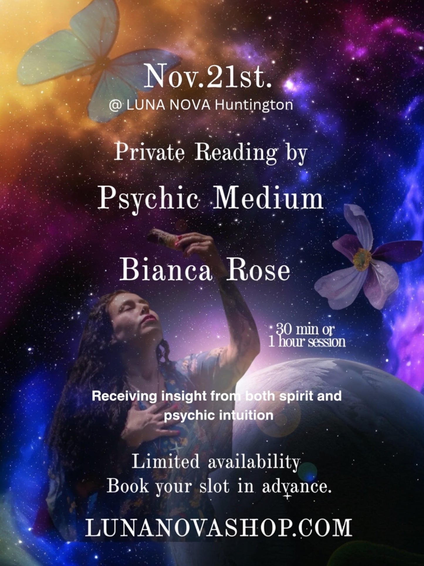 Nov 21st- Private Medium Reading by Bianca Rose