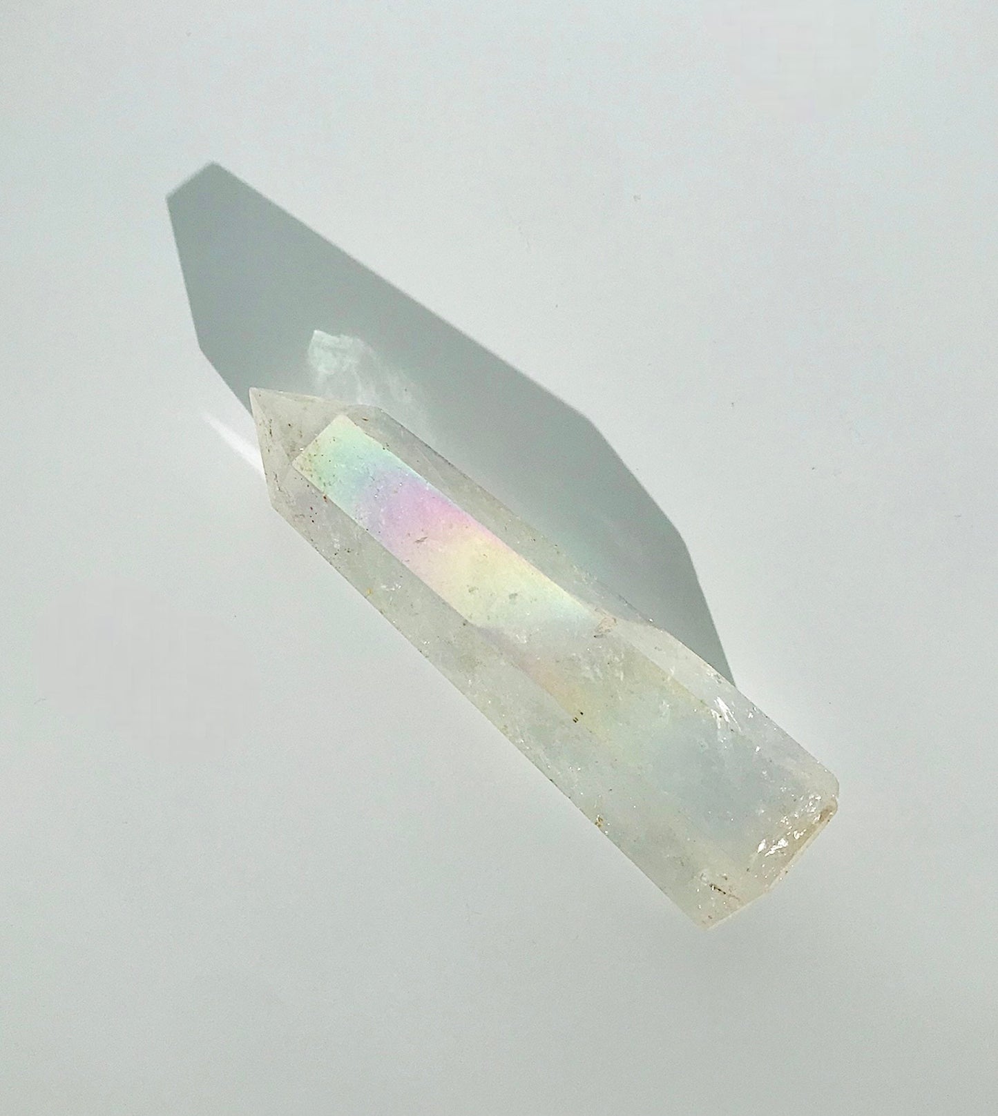 Aura Clear Quartz Crystal Tower