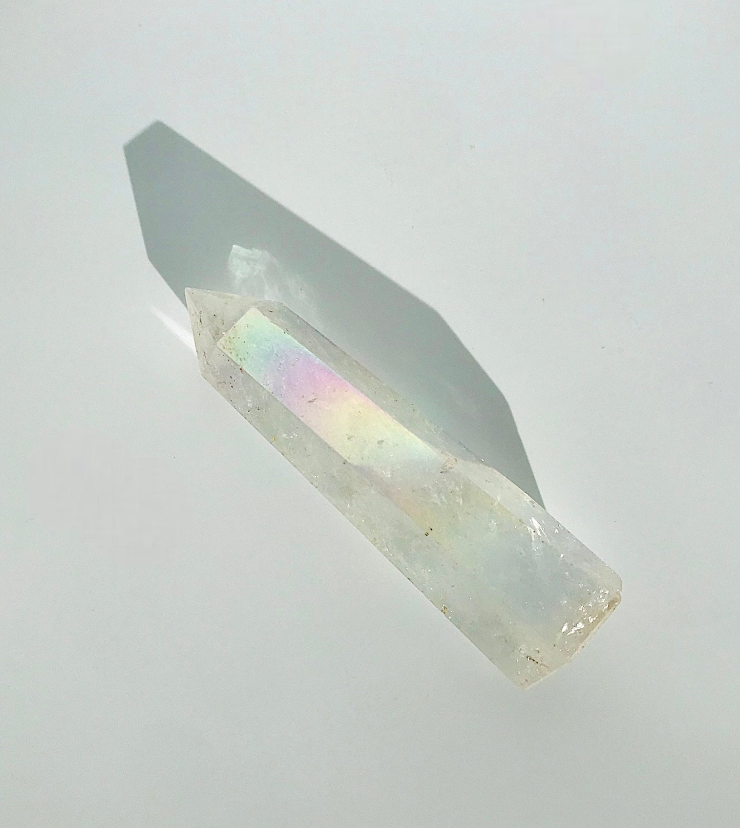 Clear Aura Quartz Crystal Tower