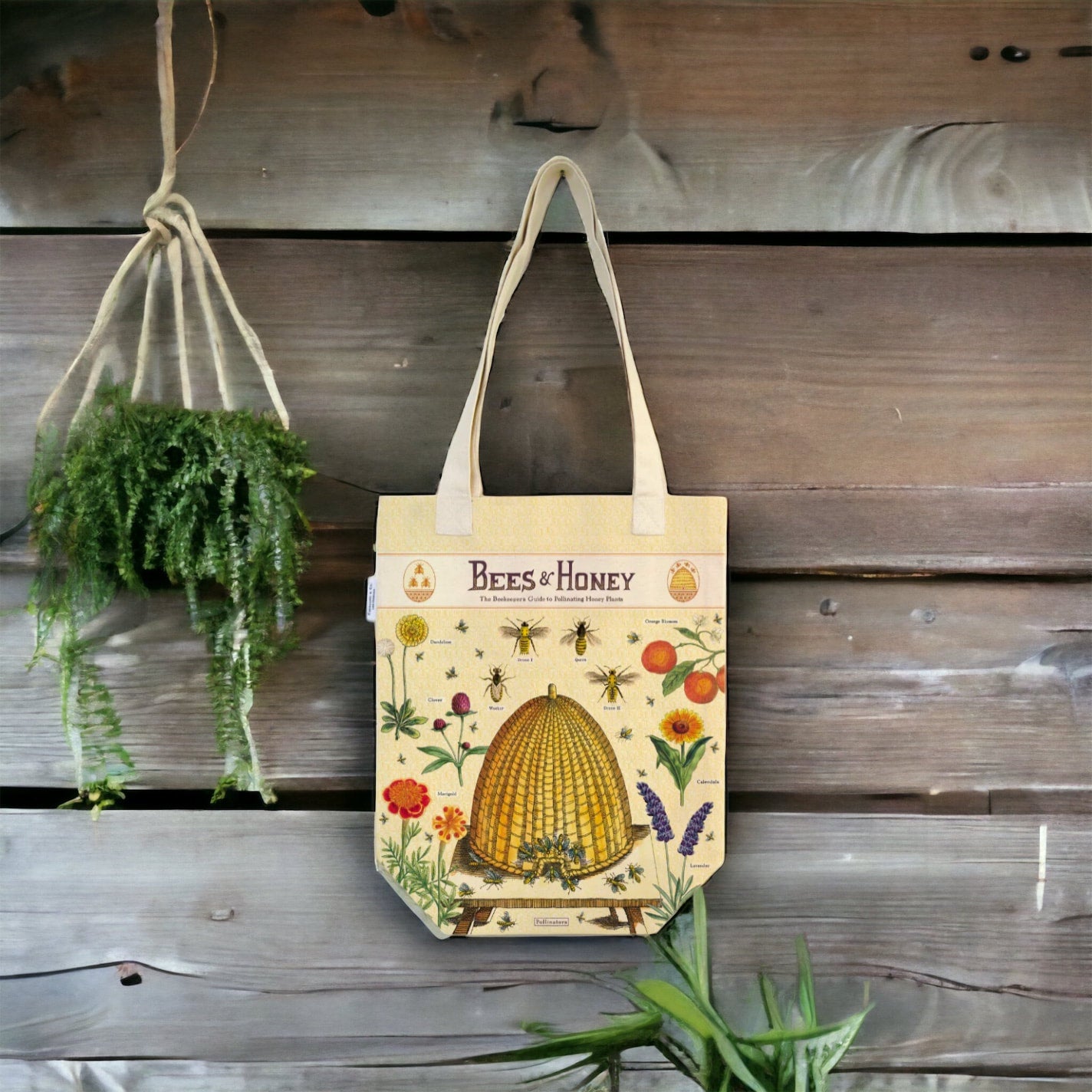 Cavallini Canvas Bees & Honey Tote bag