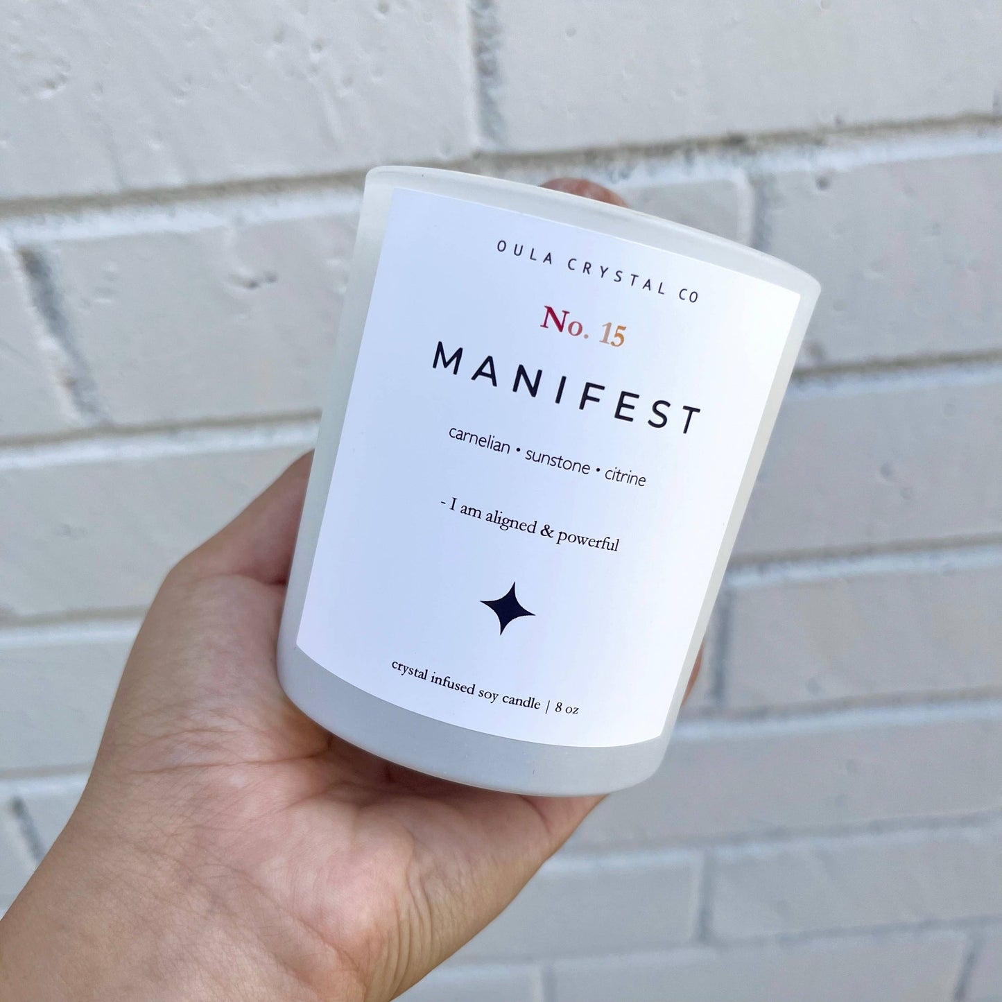 Manifest Crystal Infused Candle