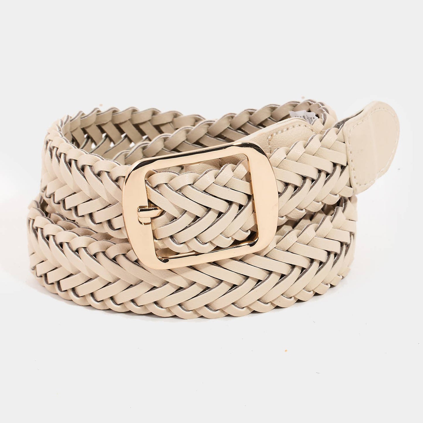 Vegan Leather Braided Belt