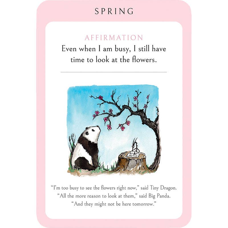 Big Panda and Tiny Dragon Affirmation Cards - SALE!