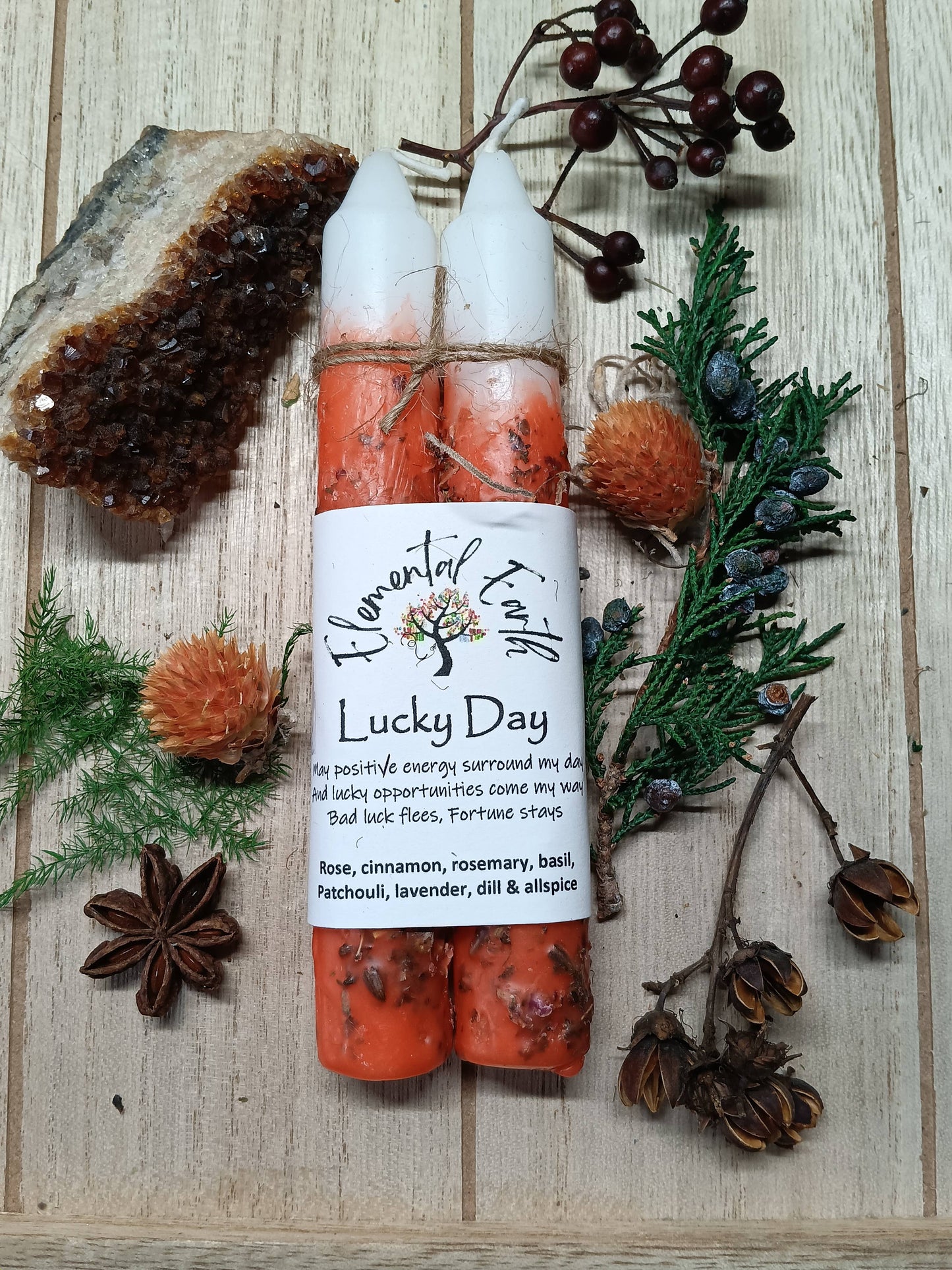 Lucky Day Herbal Intention Candles